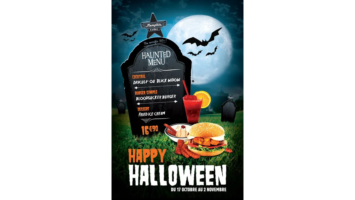 Hunted Cafe Menu Memphis Coffee lance son Haunted Menu pour Halloween