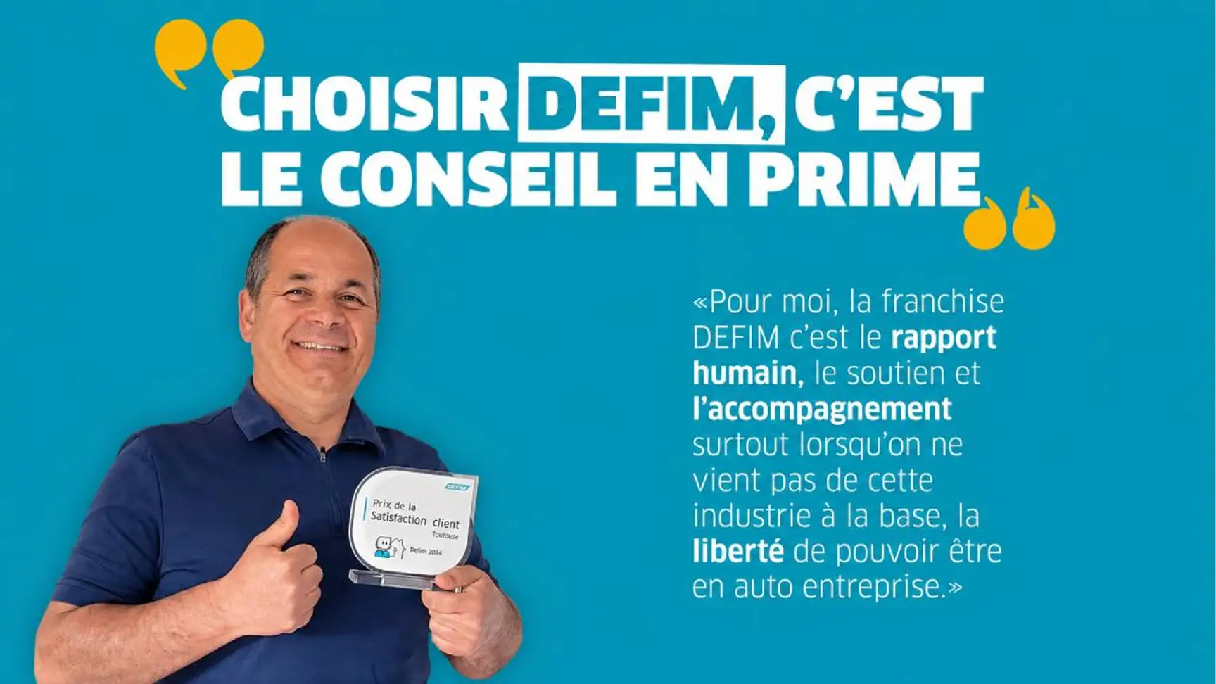 Dix ans avec DEFIM : Christophe Leprince transforme sa reconversion en réussite locale