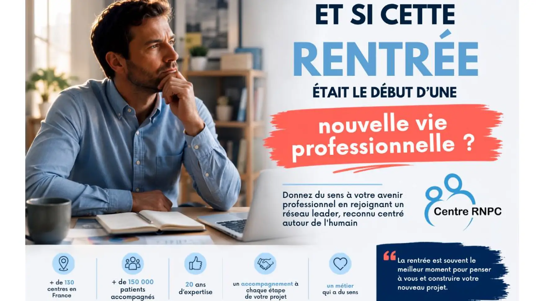 Reconversion professionnelle : et si la rentrée 2026 était le bon moment pour entreprendre en franchise avec RNPC ?