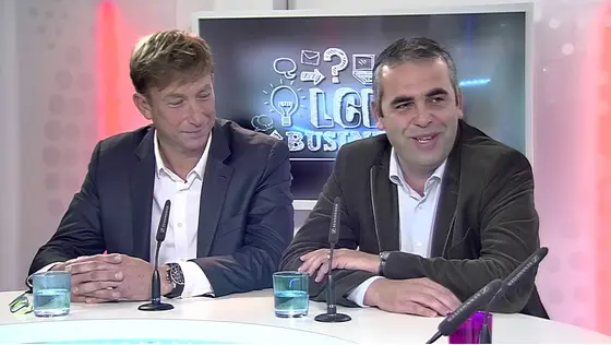 Franck Vuylsteke et Thierry Bennetot sur le plateau de LCN Business