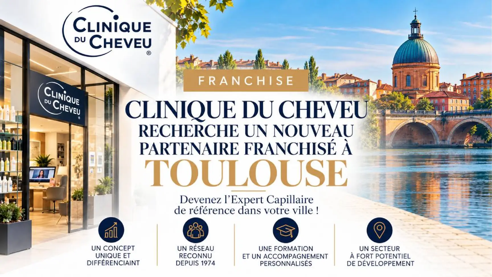 Franchise à Toulouse : Clinique du Cheveu recherche son futur franchisé