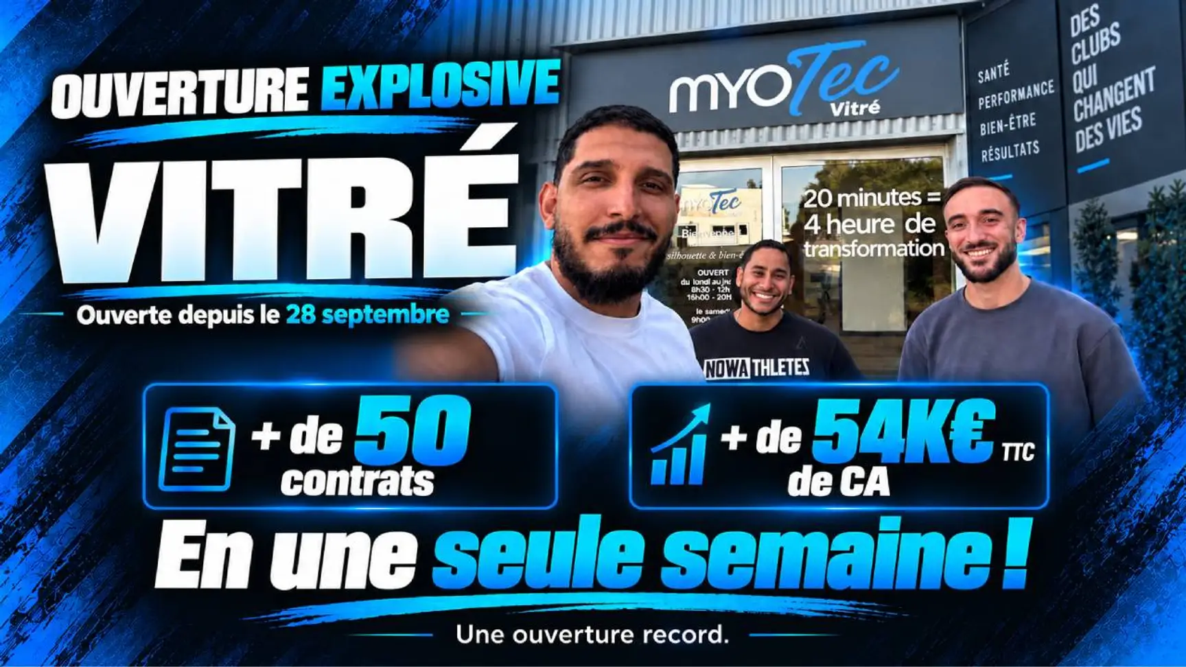 MyoTec renforce sa présence avec cinq nouvelles ouvertures