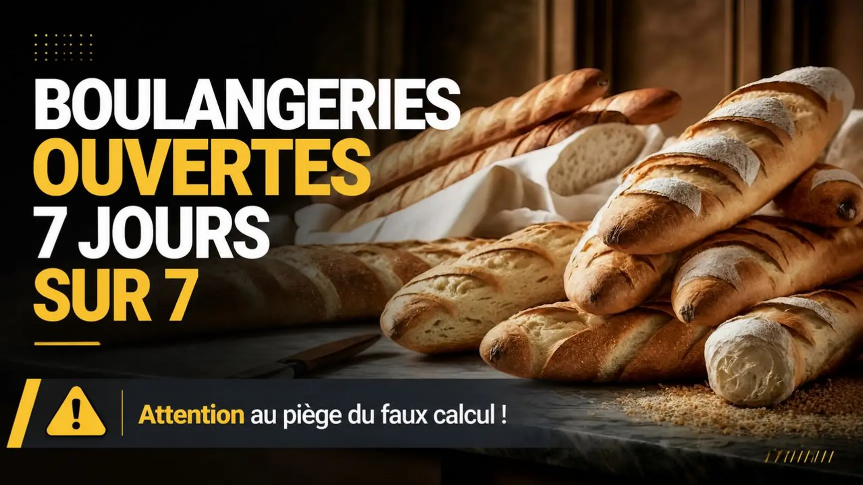 Boulangeries ouvertes 7 jours sur 7 à Paris : une vraie promesse de meilleure rentabilité ?